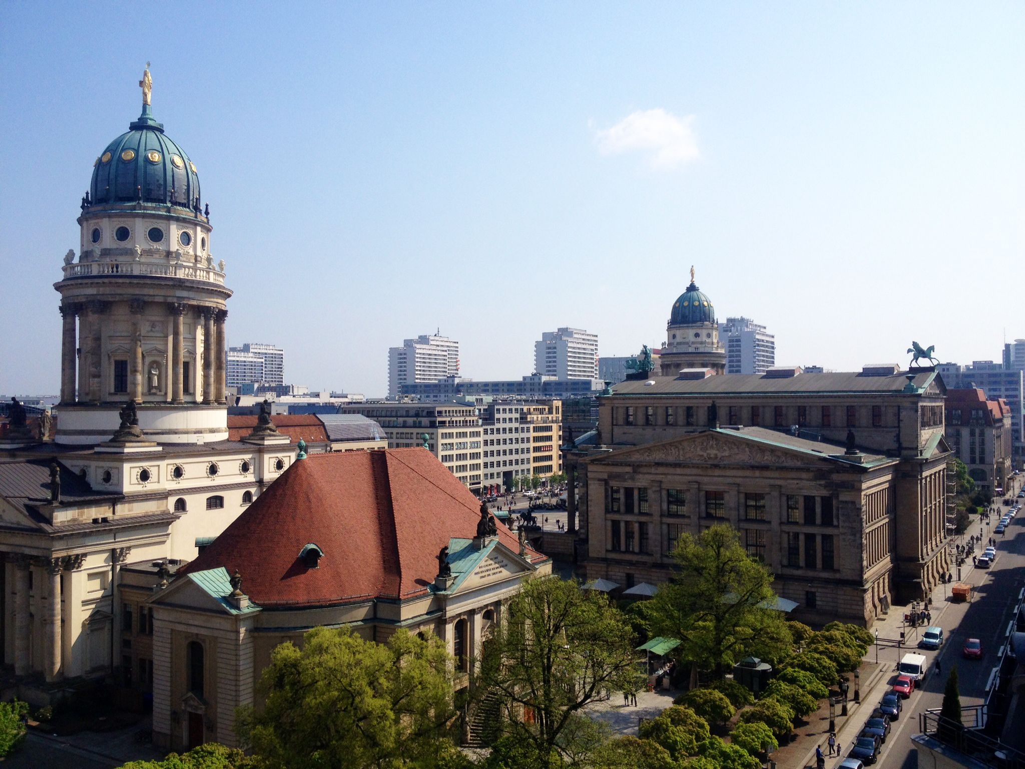 Beautiful Gendarmenmarkt in the historic center of Berlin