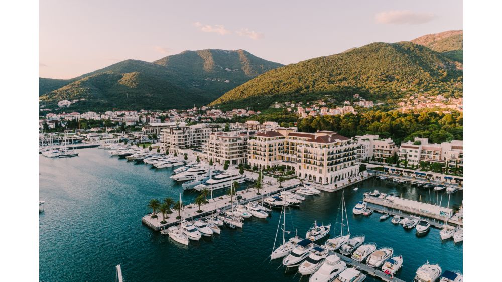 The hotel is the heart of luxury yacht marina