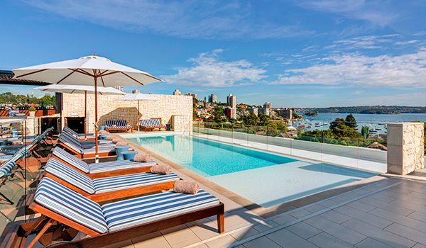 InterContinental Sydney Double Bay  Rooftop Pool Setting 