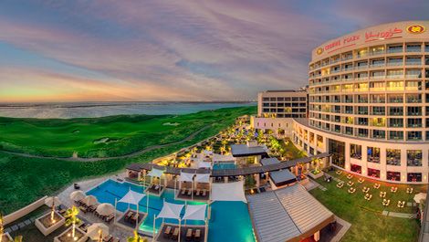 Façade of Crowne Plaza Abu Dhabi Yas Island