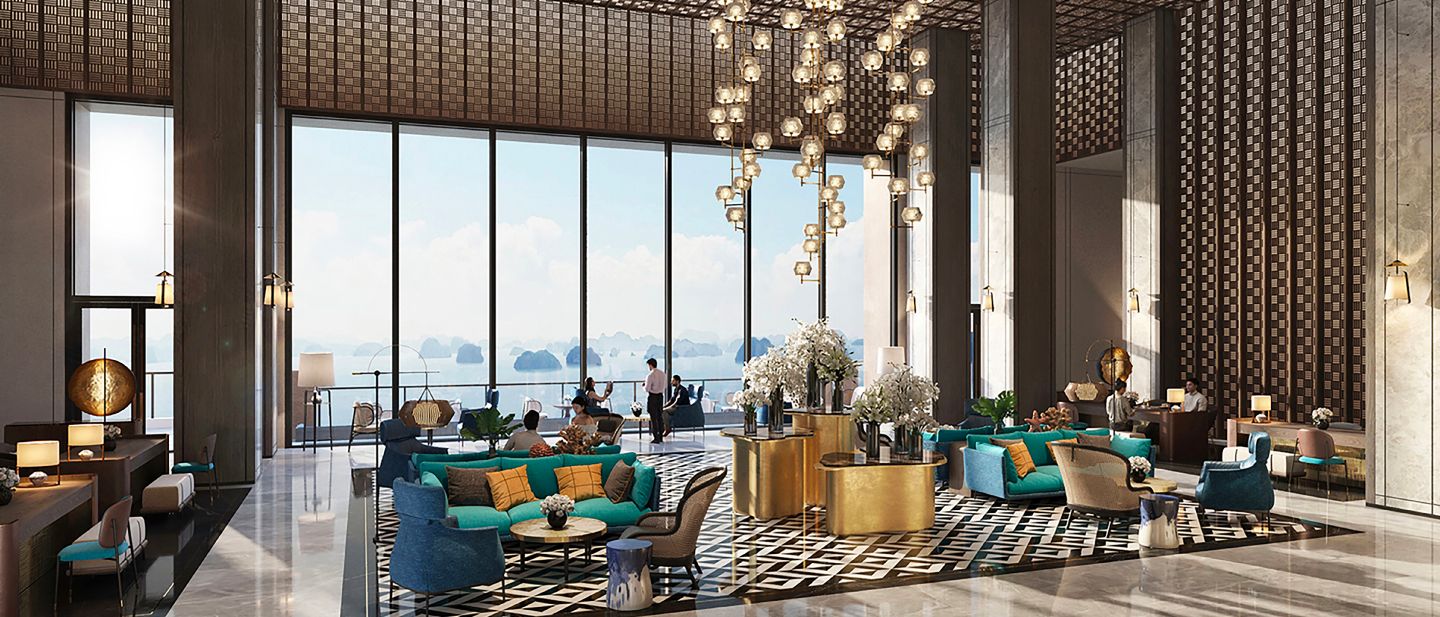 Hotel lobby of InterContinental Halong Bay Resort