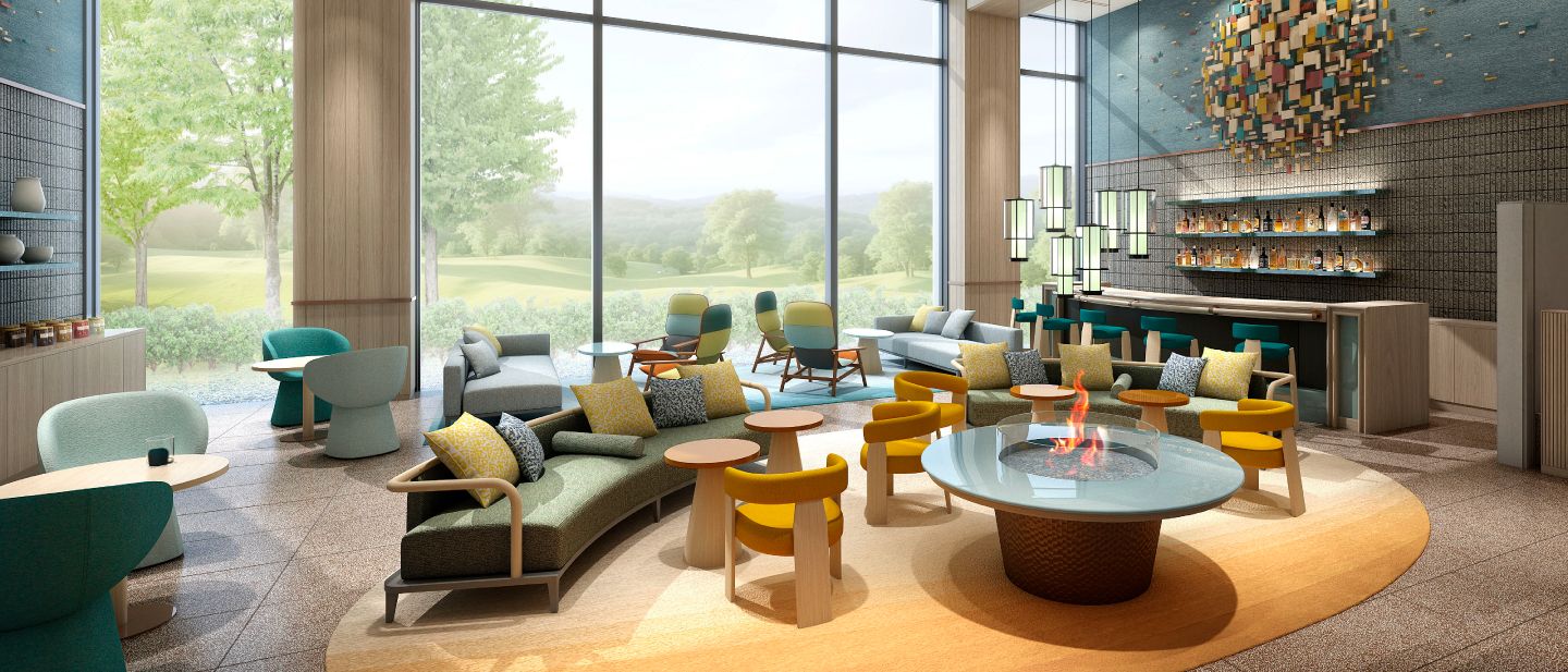 Hotel lobby of ANA Holiday Inn Resort Karuizawa
