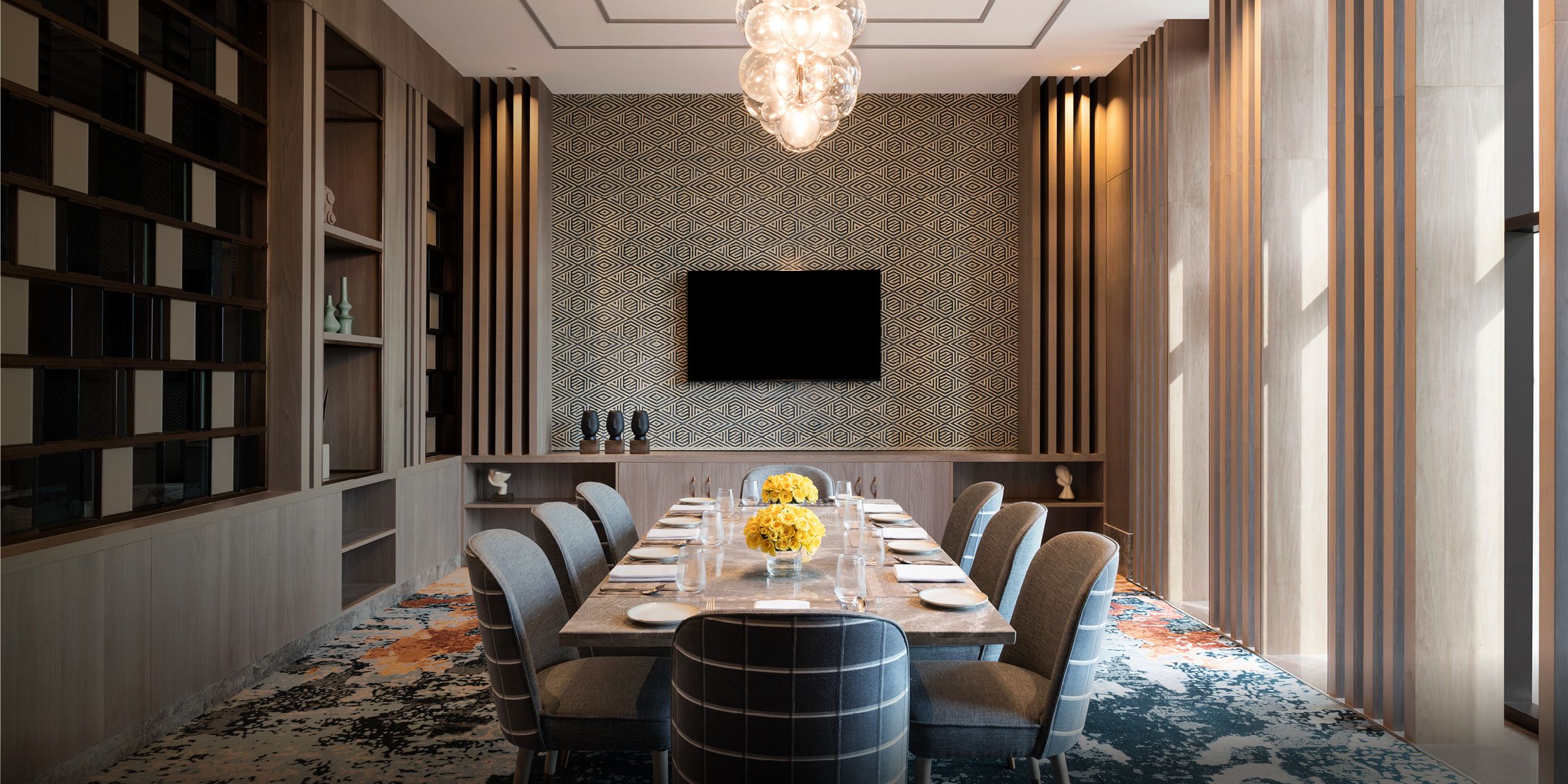 A carousel of IHG hotels with meeting rooms