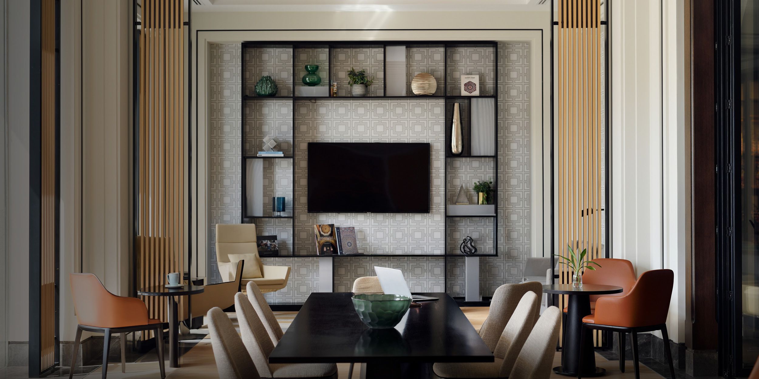 A carousel of IHG hotels with meeting rooms