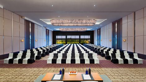 An indoor banquet hall in Cochin