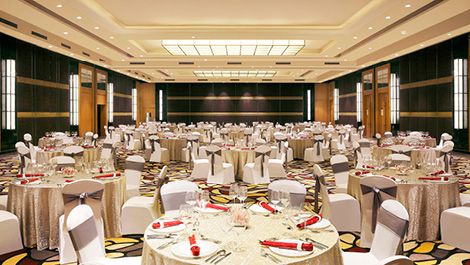 An indoor banquet hall in Jaipur