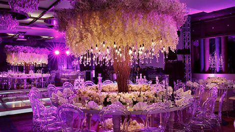An indoor banquet hall in Amman