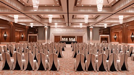 An indoor banquet hall in Cairo