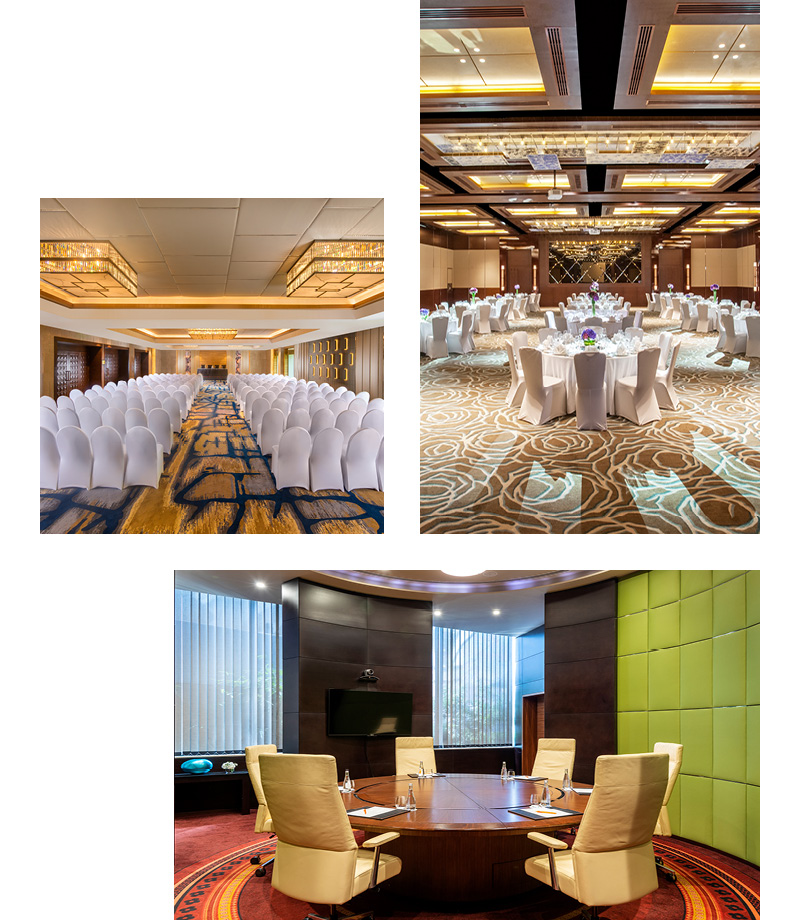 A 3 image cluster featuring meetings rooms in India and Middle East