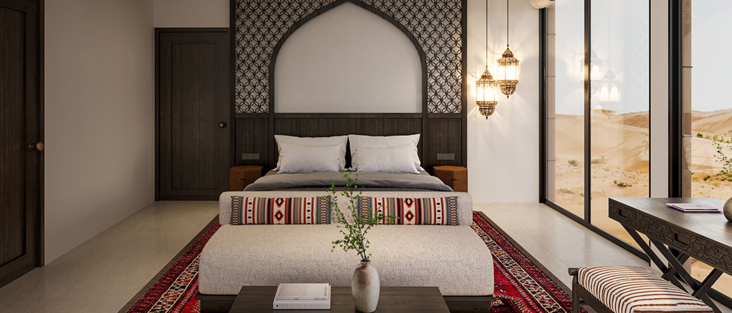 A carousel of 4 images featuring Six Senses Southern Dune, Aldhafra Vignette Collection, InterContinental London Park Lane, InterContinental Rome Ambasciatori Palace
