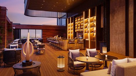 Rooftop lounge at InterContinental Tashkent