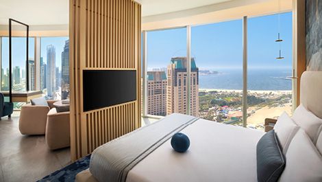 Room with city view at Ciel Dubai Marina, Vignette Collection