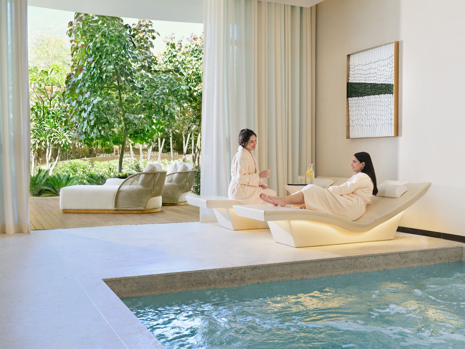 Relax and reconnect in a sanctuary designed for pure wellness and tranquility.