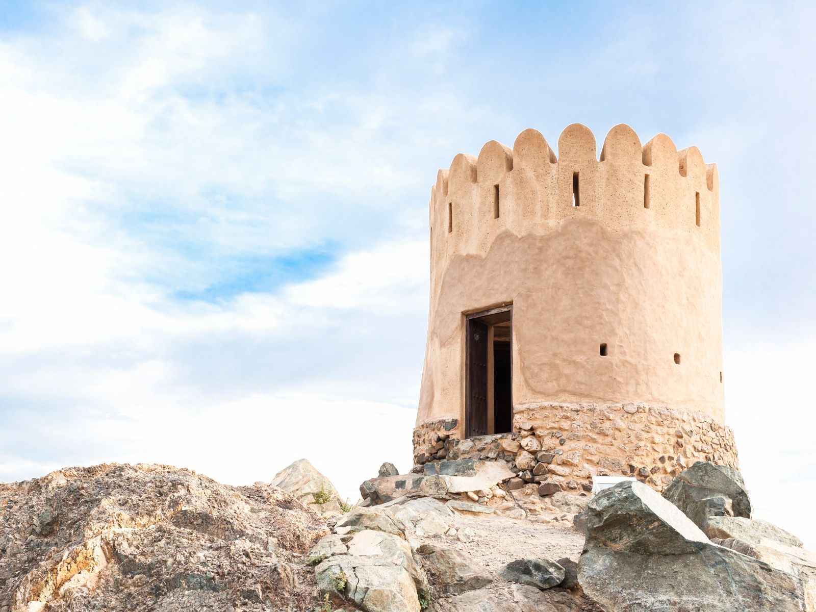 Historic Al Bidyah Fort landmark view