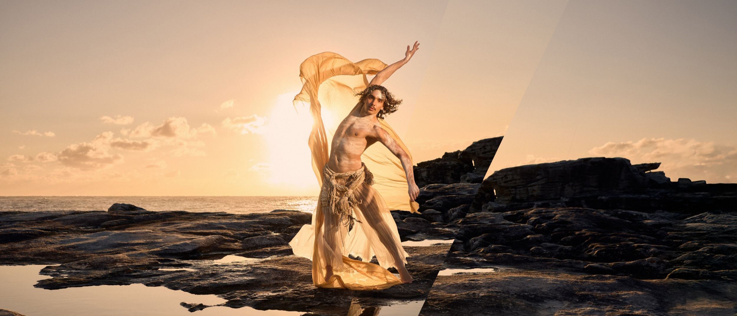 Bangarra dancer for the 2026 national touring production titled Sheltering