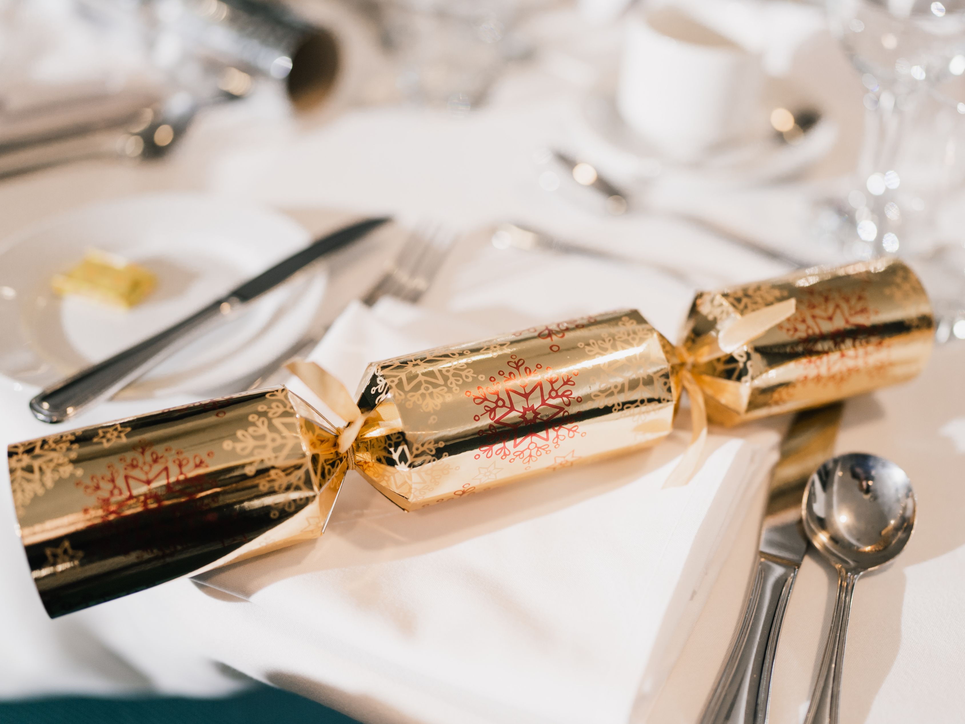 Golden Christmas cracker