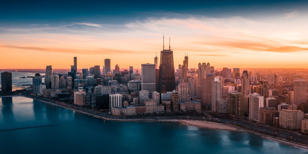 City skyline of Chicago
