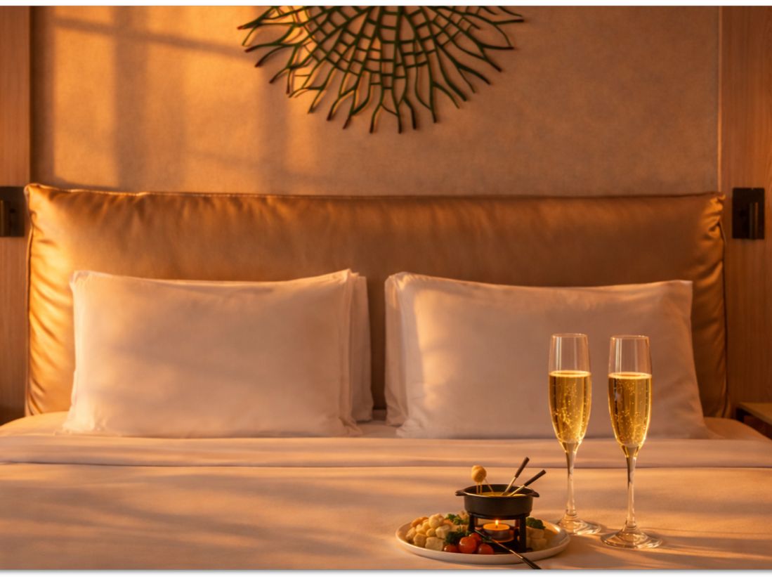 Champán en la cama