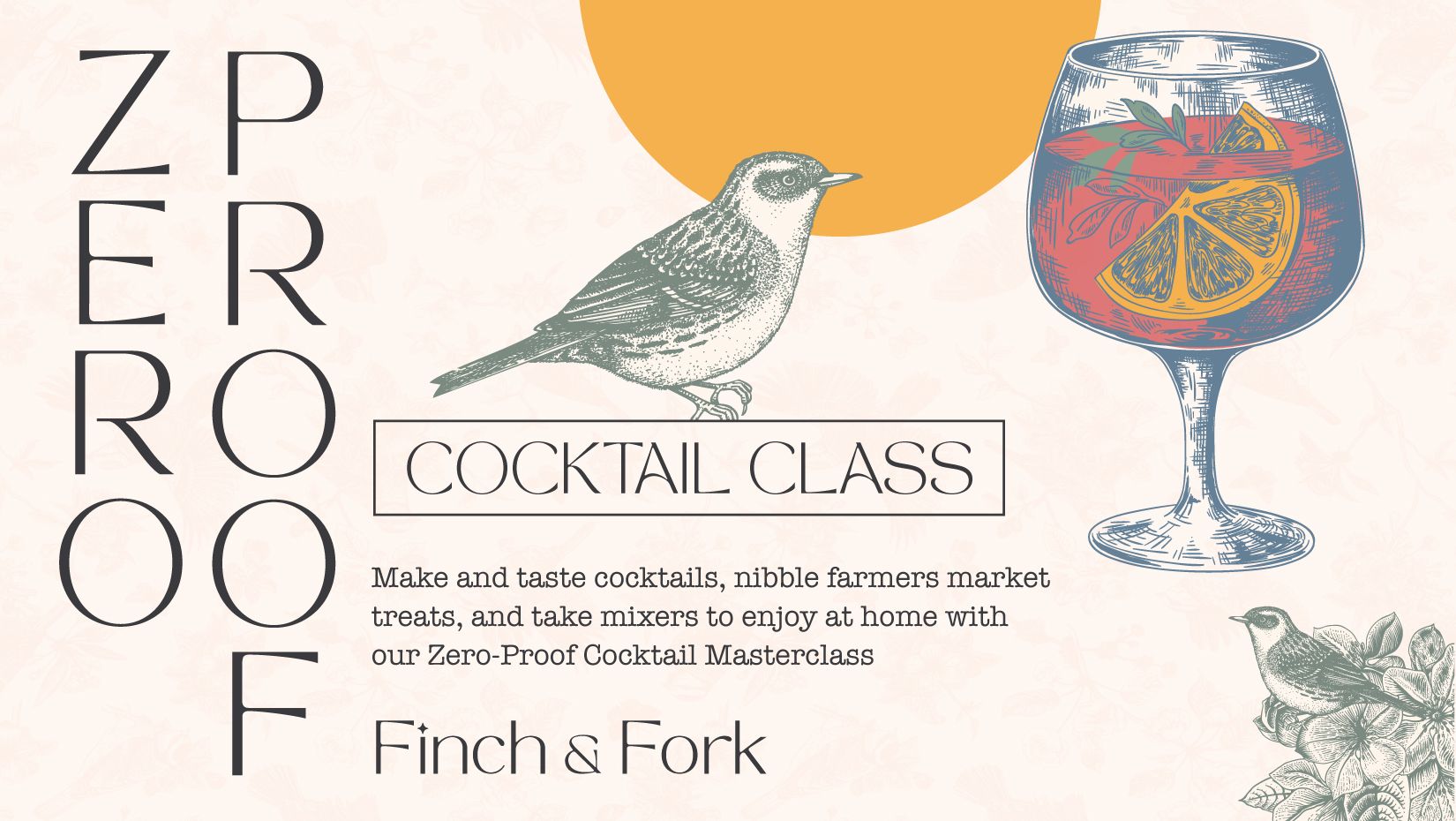Finch + Fork Cocktail Class