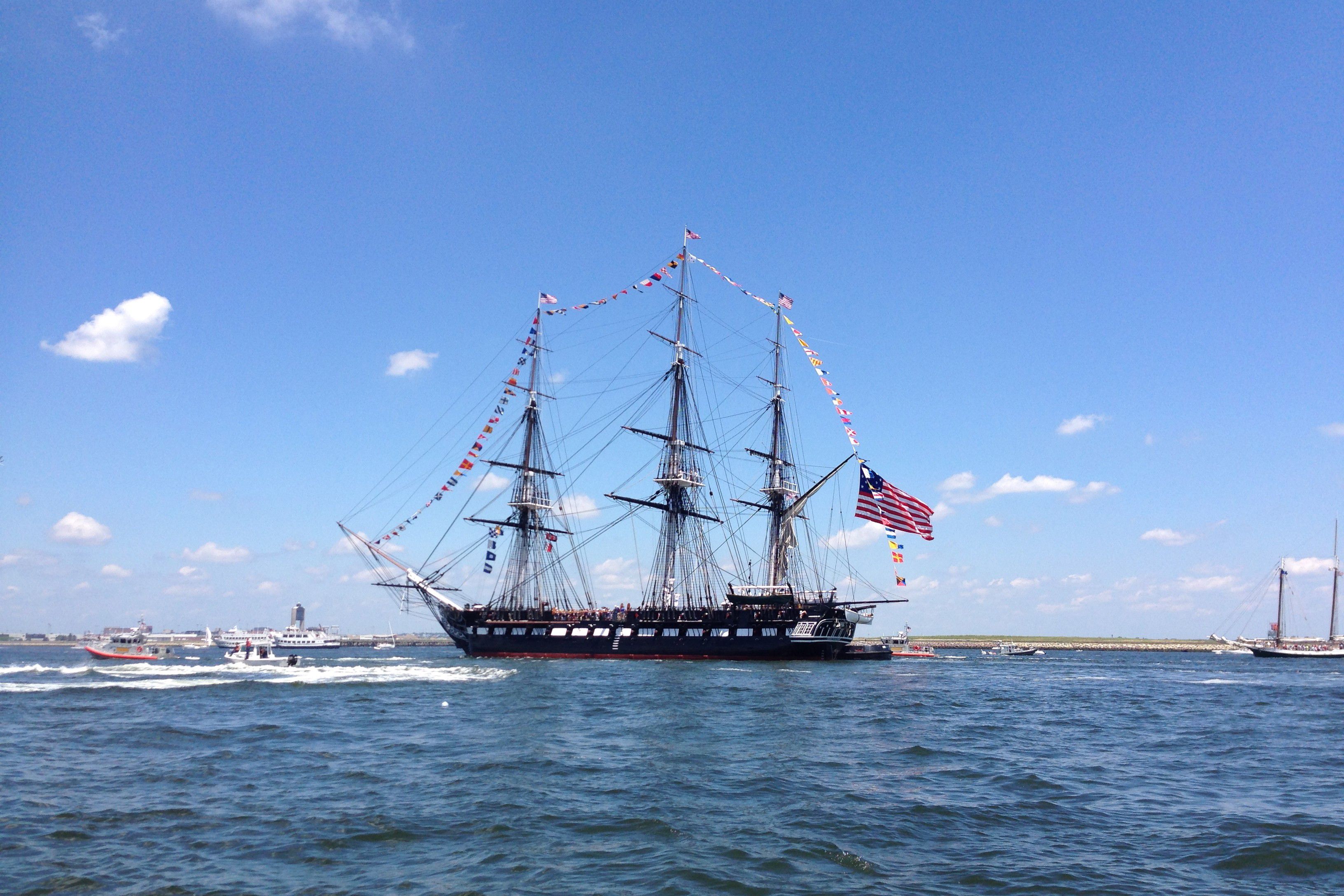 Tall ship at Boston Harbor