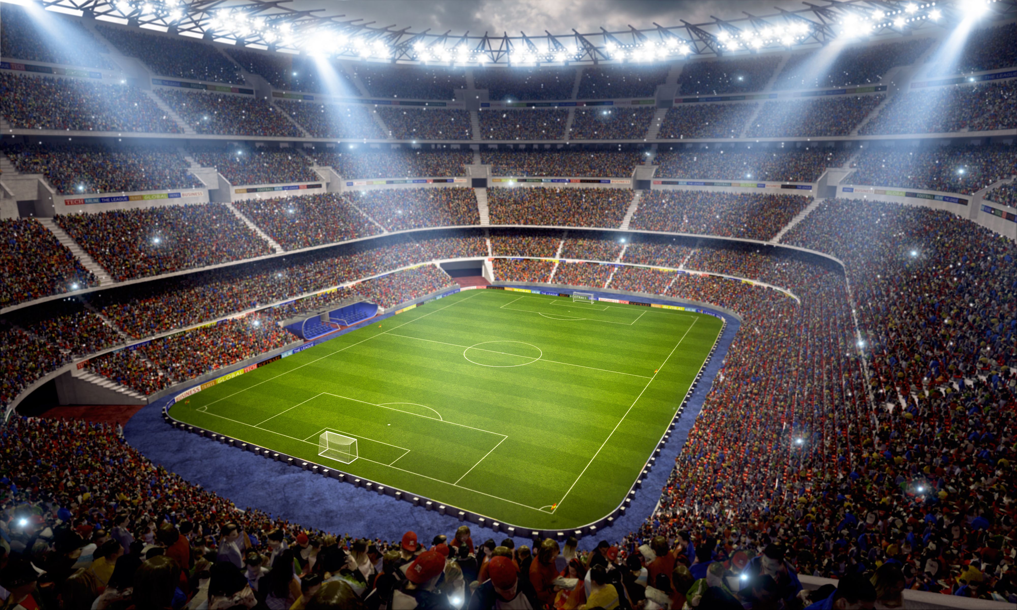 Fans at a soccer game