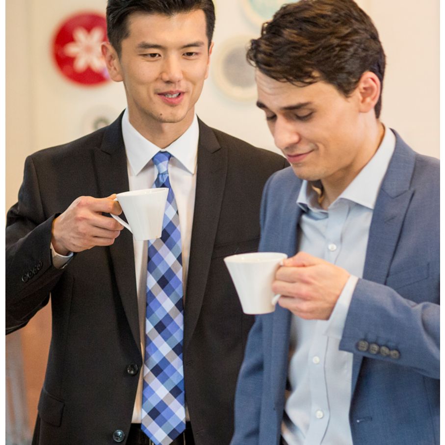 Men having coffee