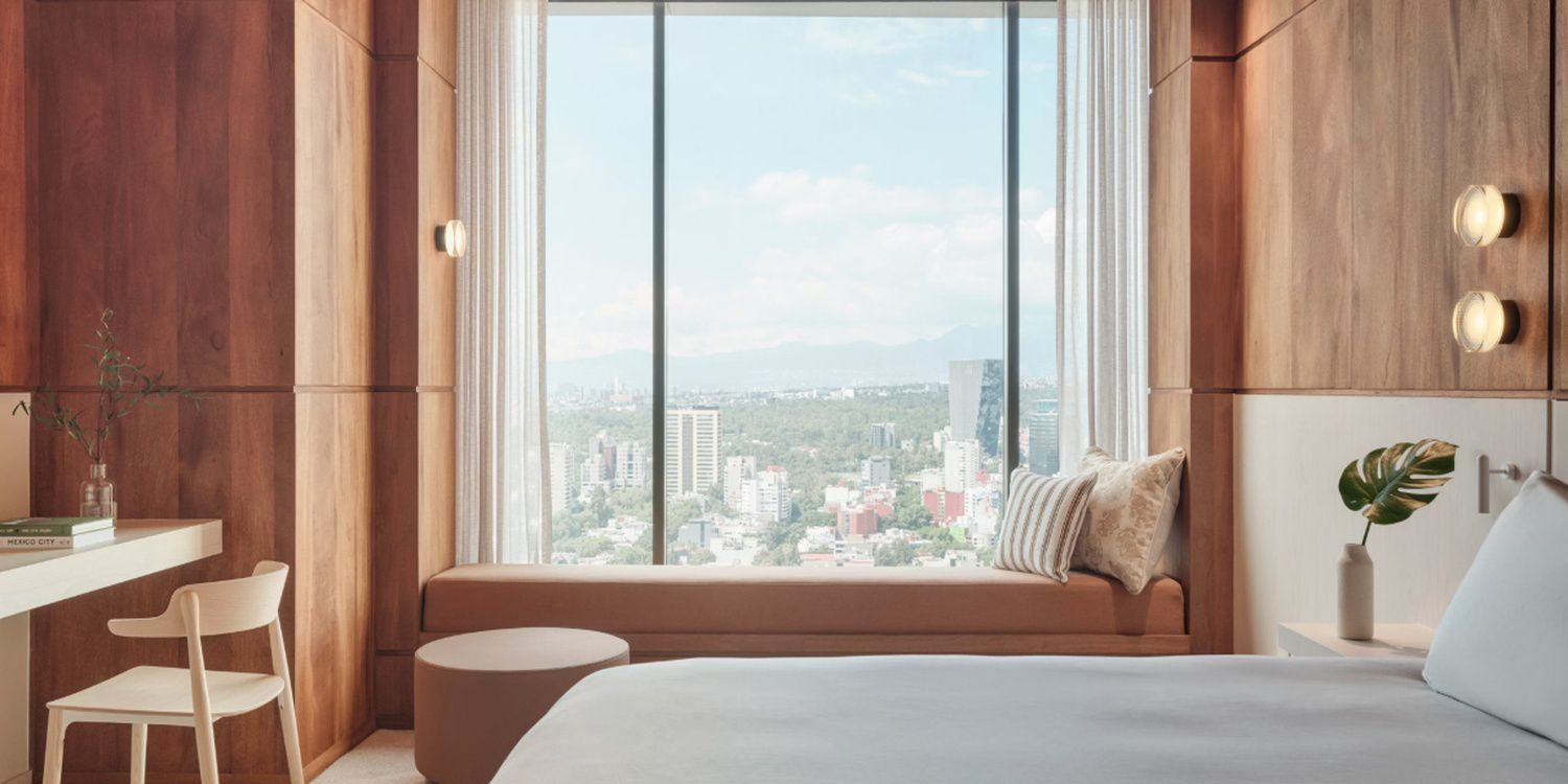 Guestroom image overlooking Mexico City