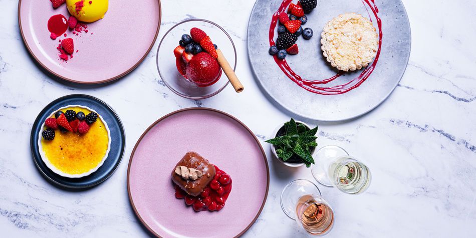 Azure dessert spread