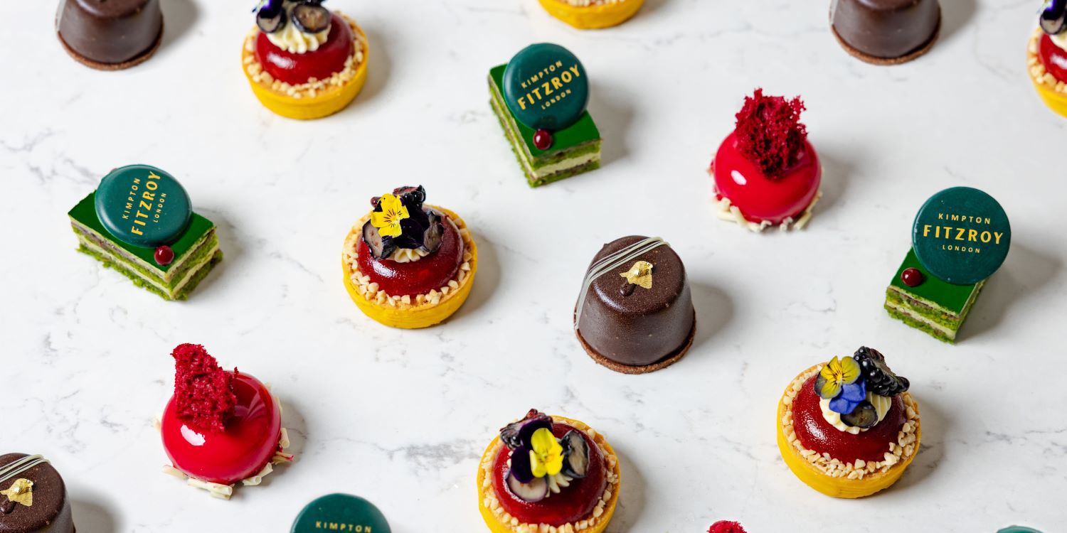 Afternoon tea treats with Kimpton Fitzroy branding
