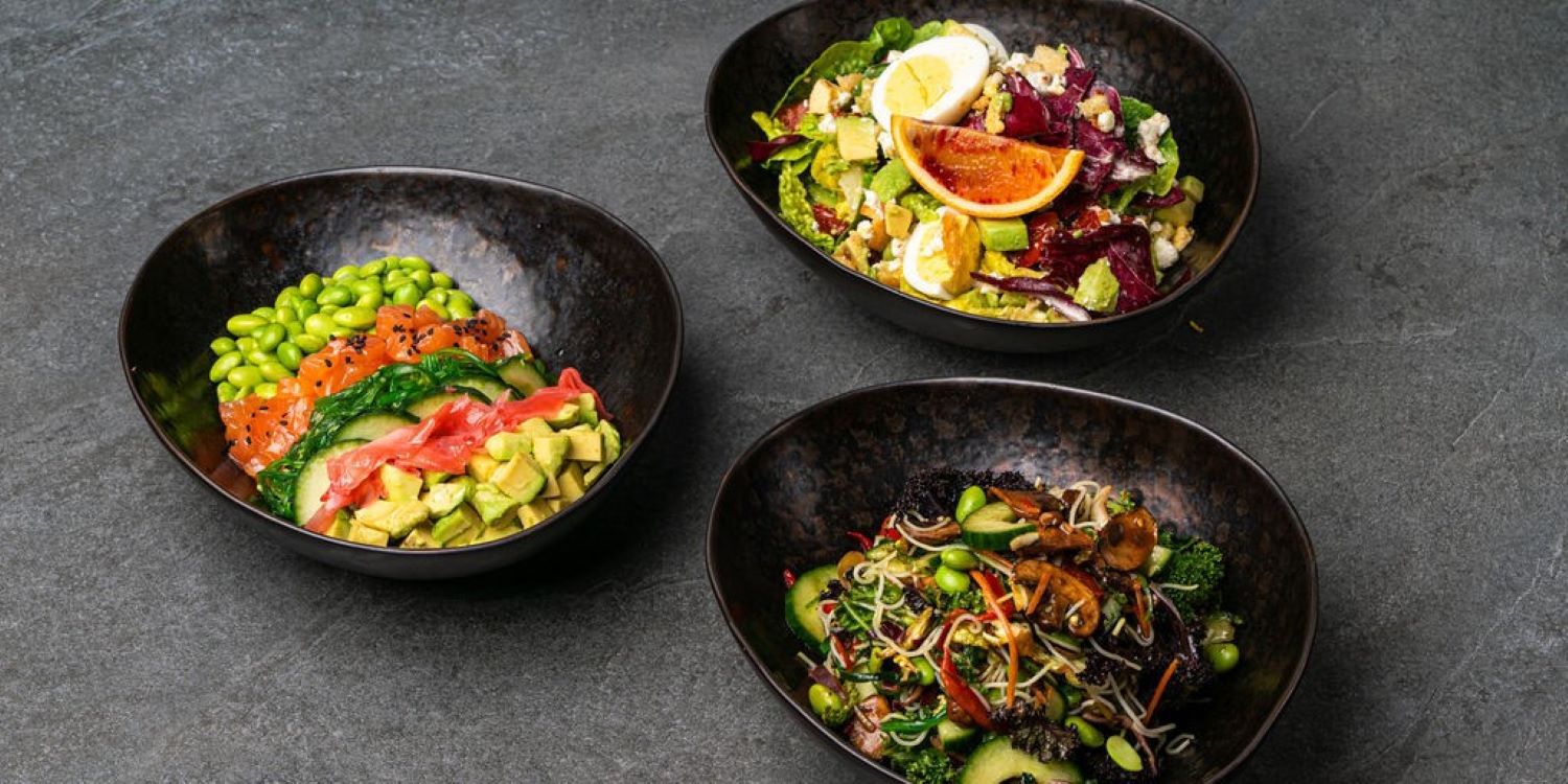 Varied meal options on a table