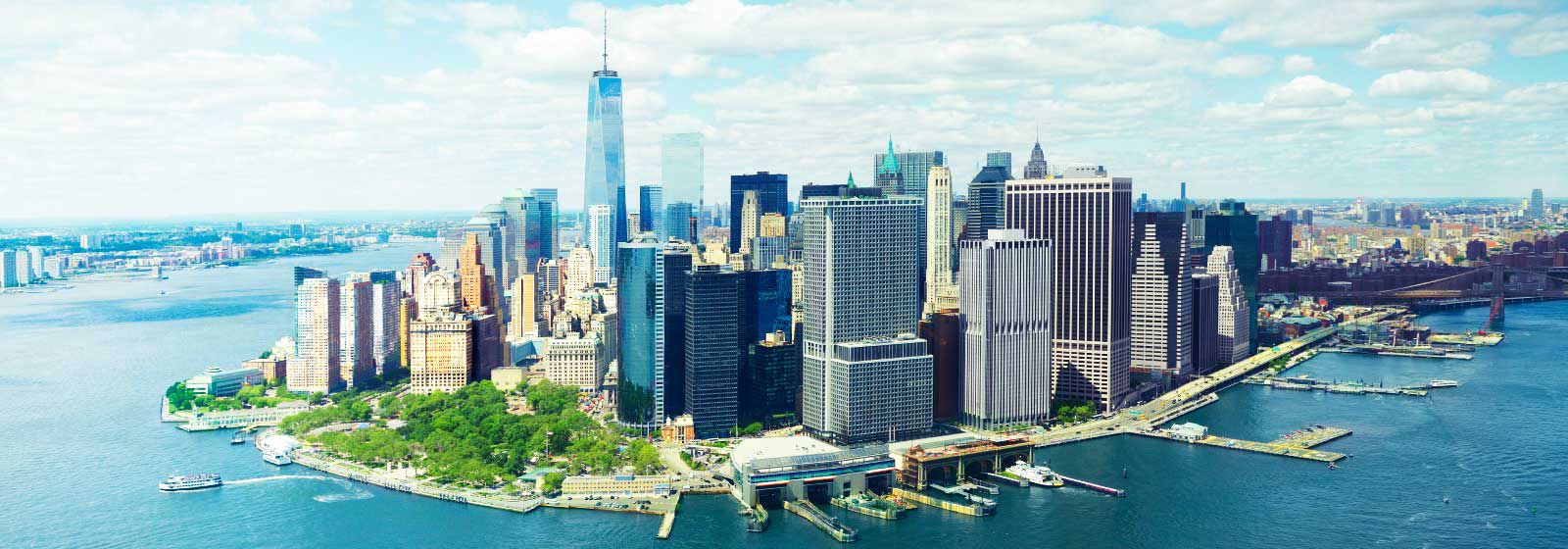ハドソン川とニューヨークの眺め