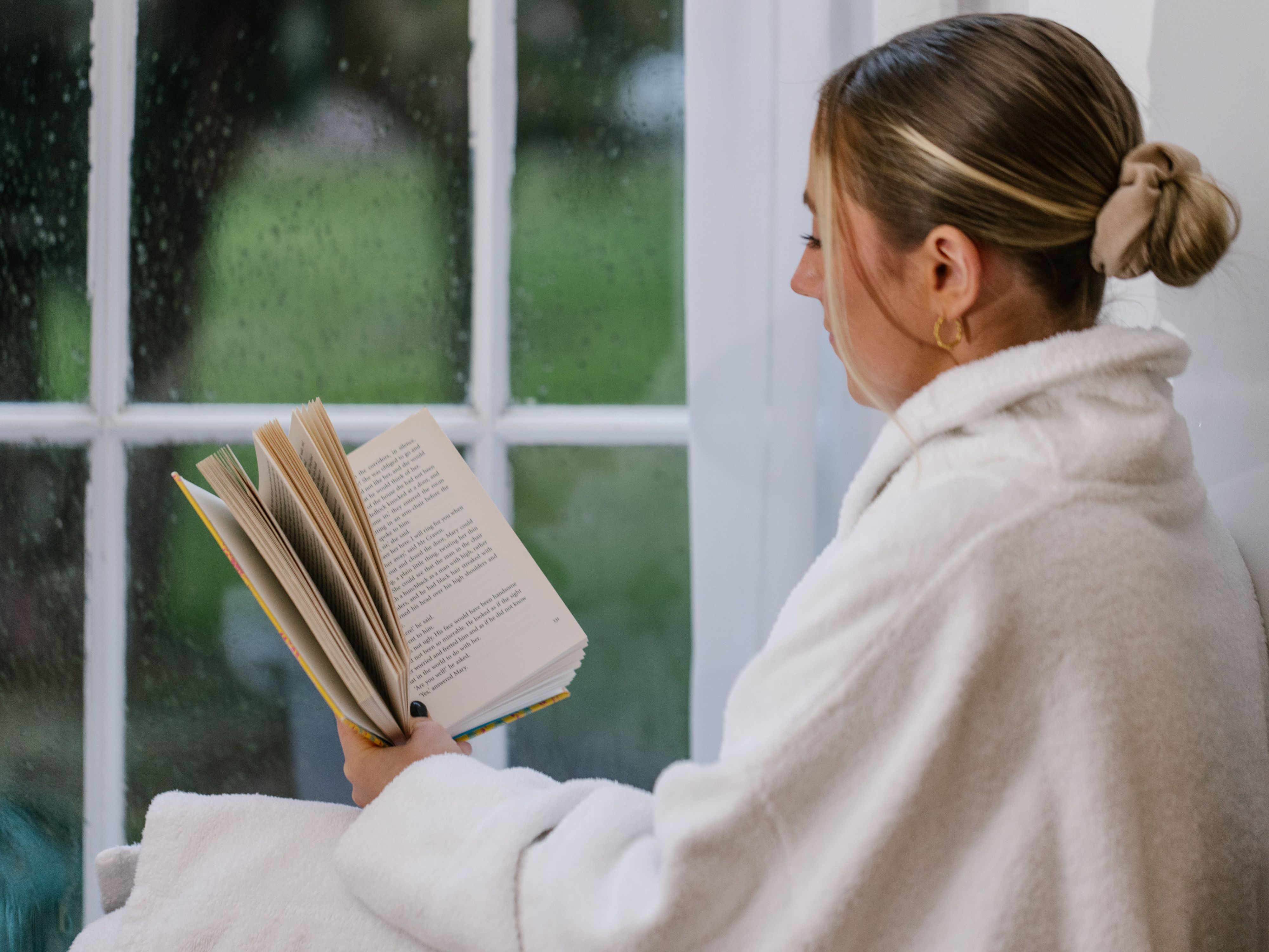 Girl reading a book