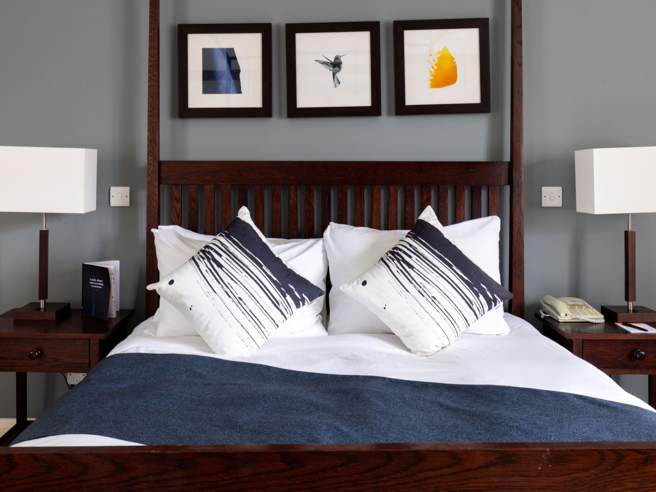 Hotel guest bed