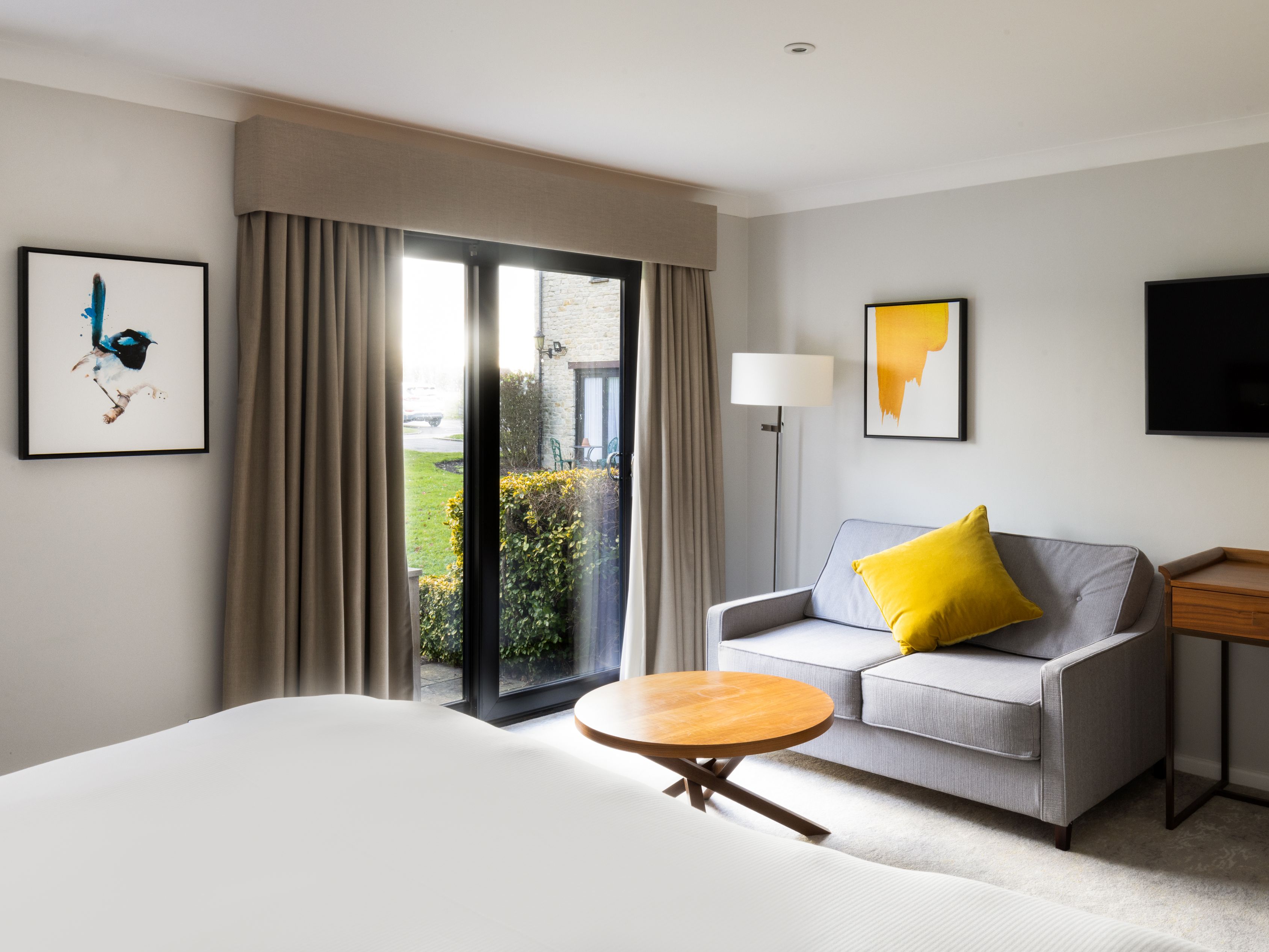 Countryside hotel guest room