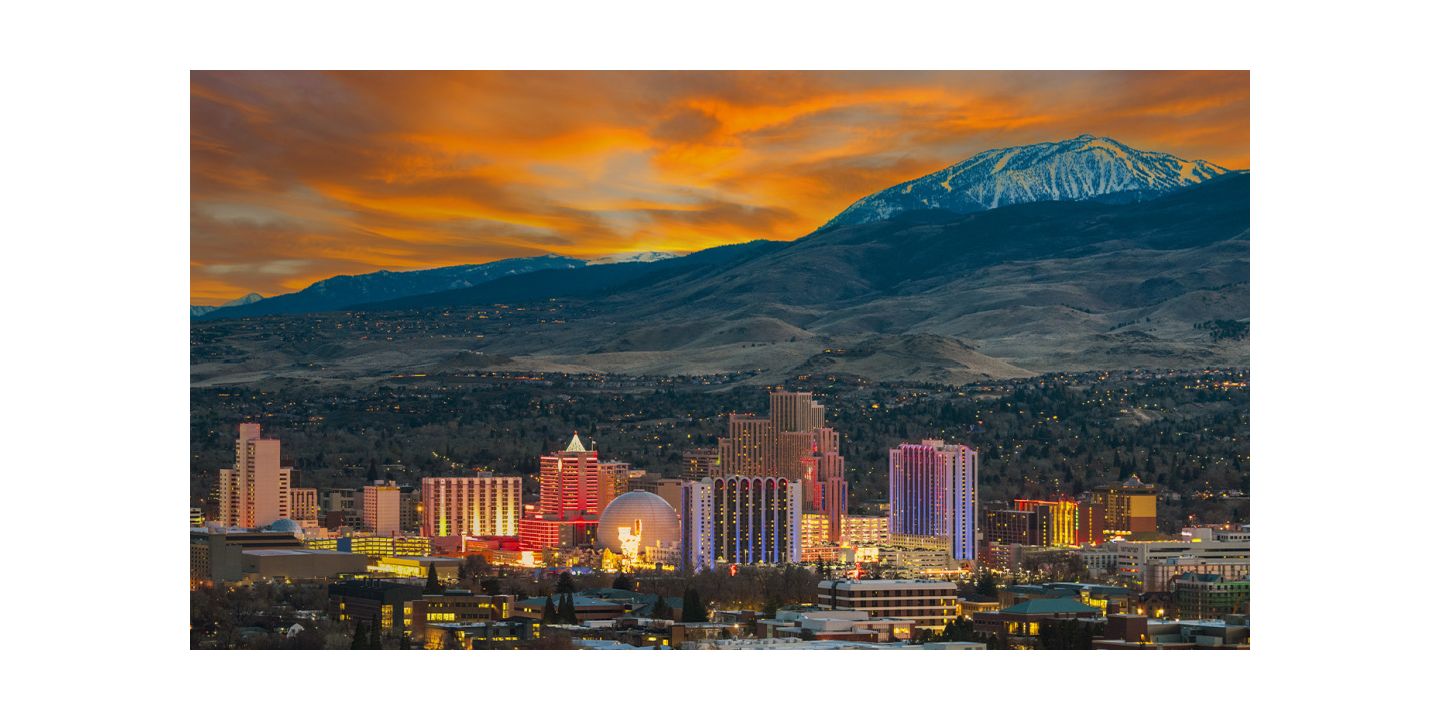 The glittering Reno skyline