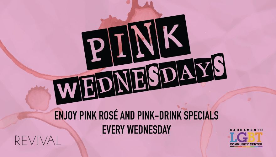 Enjoy pink rose and pink drink specials every Wednesday 
