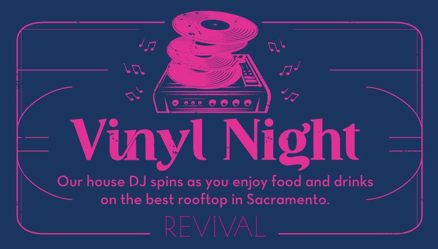 Our house DJ spins as you enjoy food and drinks on the best rooftop in Sacramento.