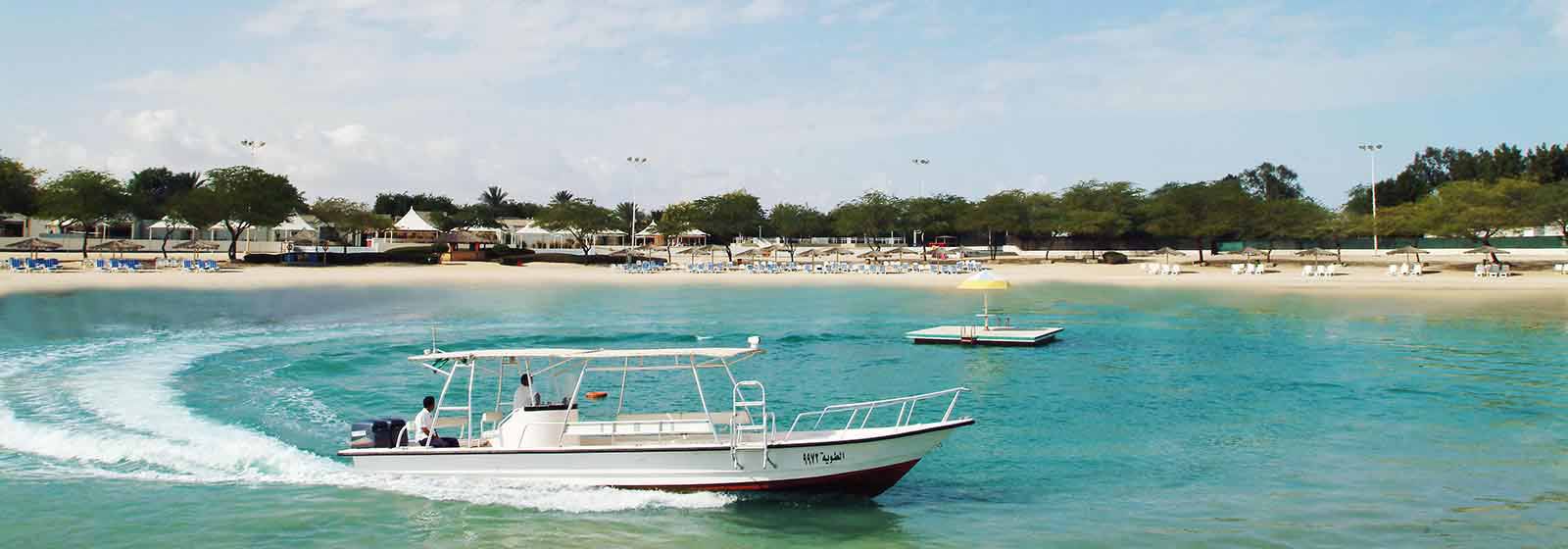 Water view of the beach in Al Jubail