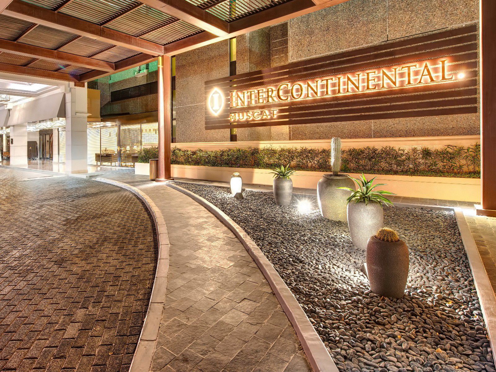 InterContinental Muscat grand resort entrance