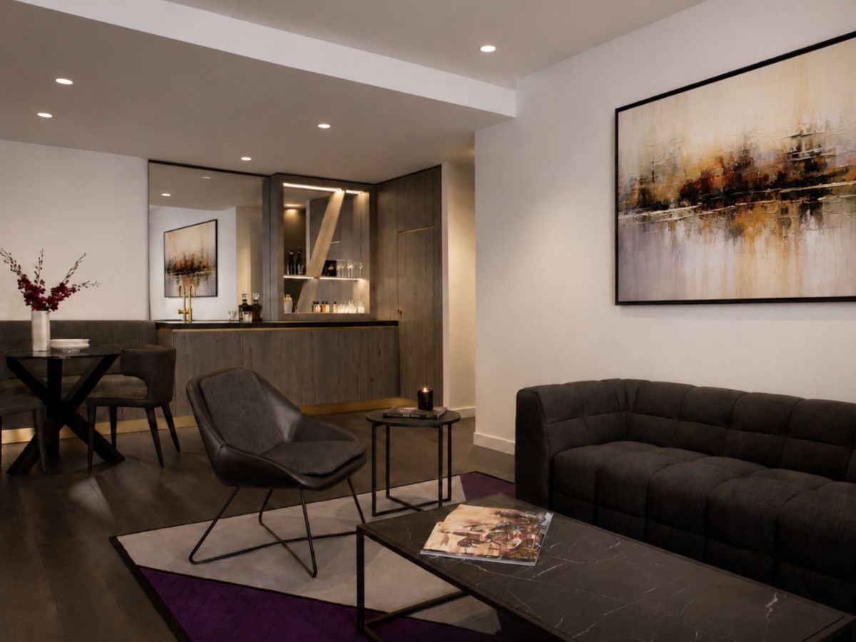 A sophisticated suite designed for elevated comfort and modern living.