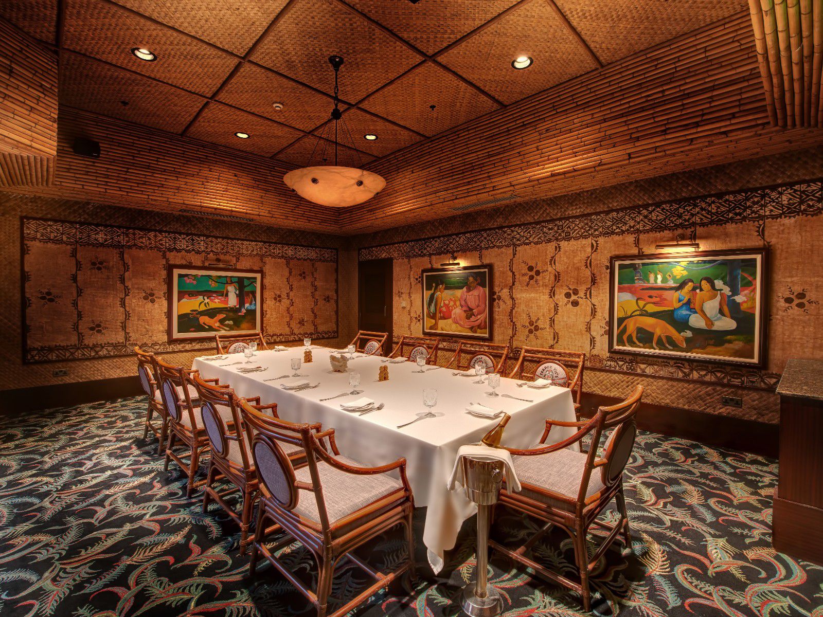 Private dining room with elegant interiors