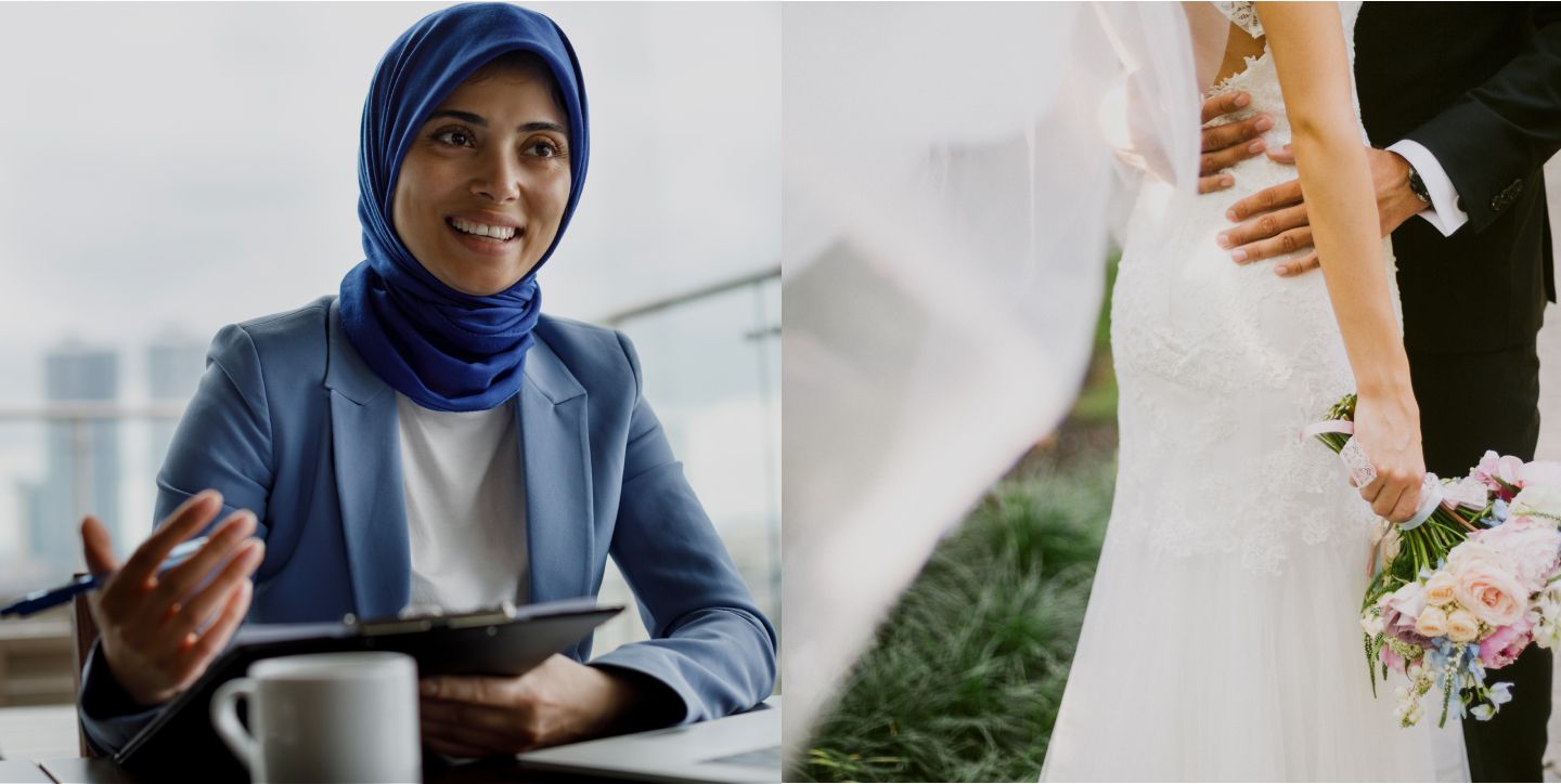 Mujer con portapapeles