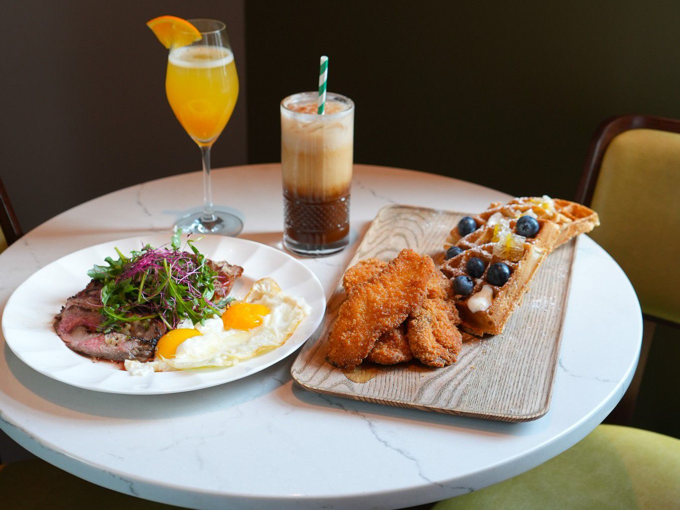 brunch plate of food