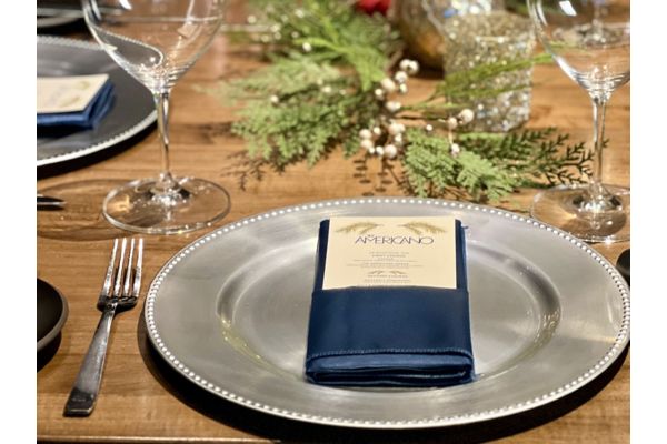 Holiday dinner plate at Americano
