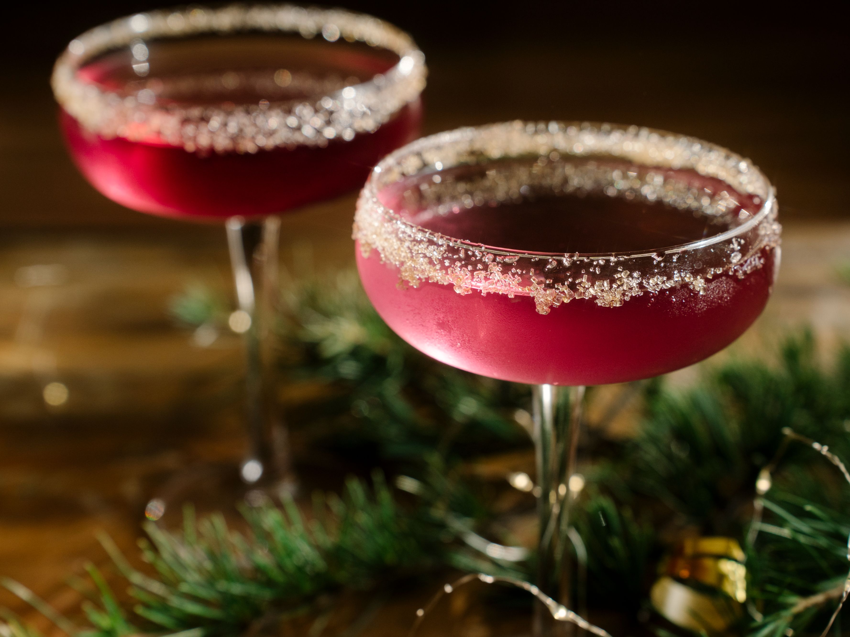 Christmas themed cocktails