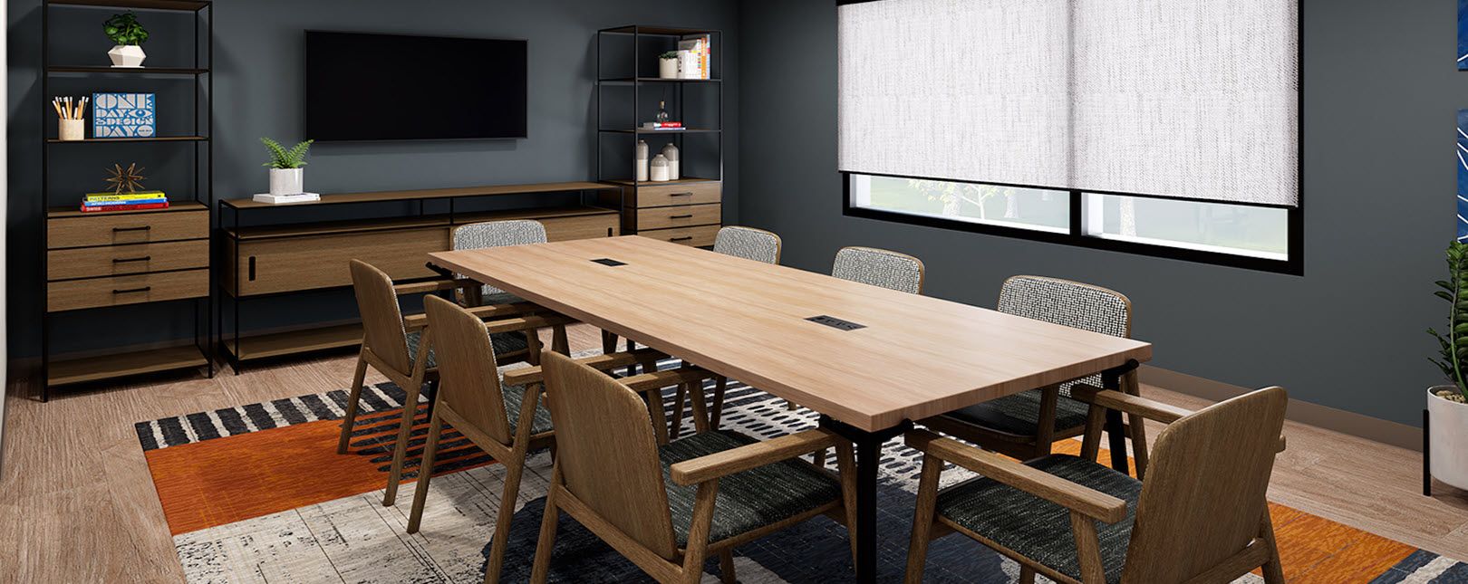 Espaço para reuniões no hotel Atwell Suites