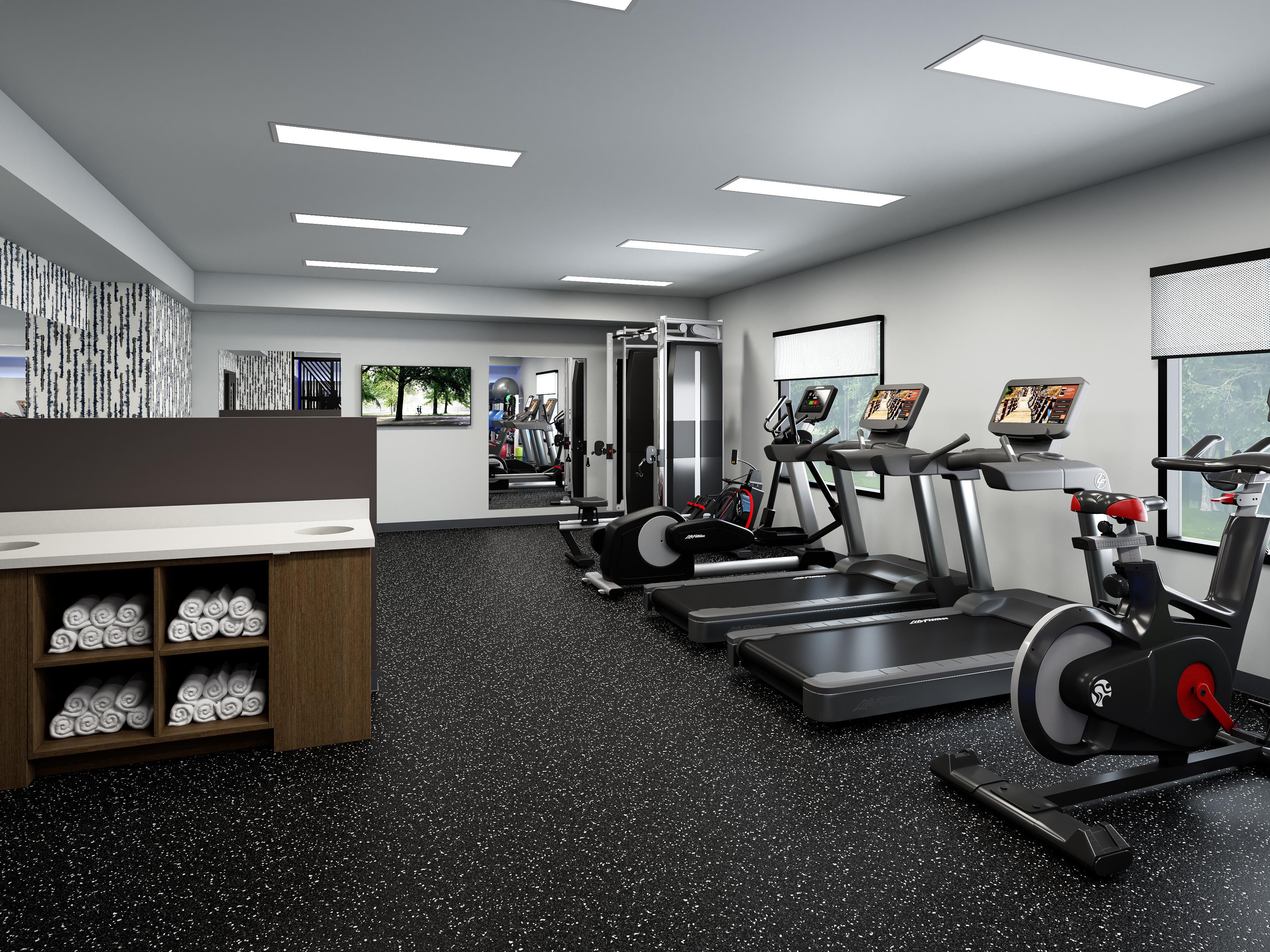 Enjoy a well-equipped fitness studio to burn off extra energy