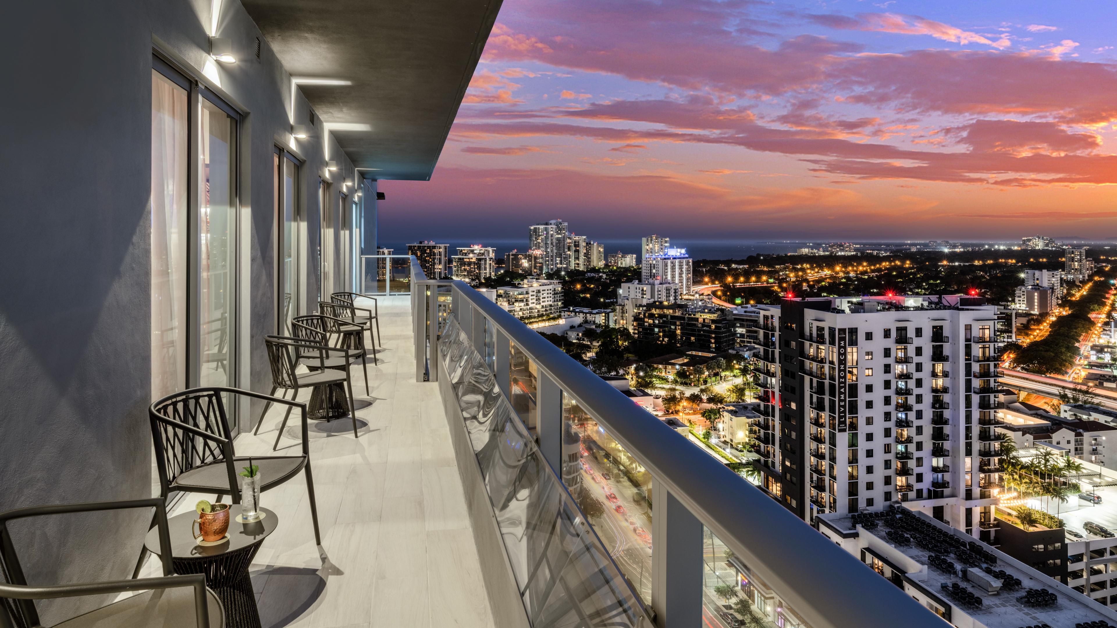 Hotel balcony view