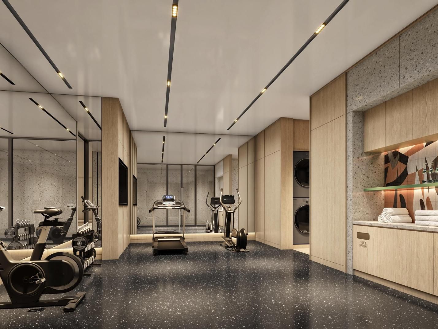 Engage in a thrilling workout or get self-service laundry. Interactive gaming devices are available, unlocking more possibilities for social gatherings.