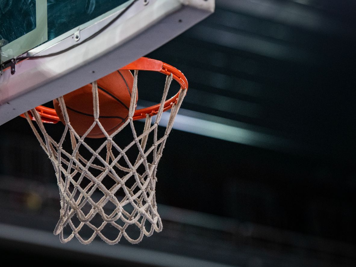 Indoor basketball court